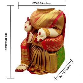 Ammavari Idol (Red Colour) (10 Inchs)
